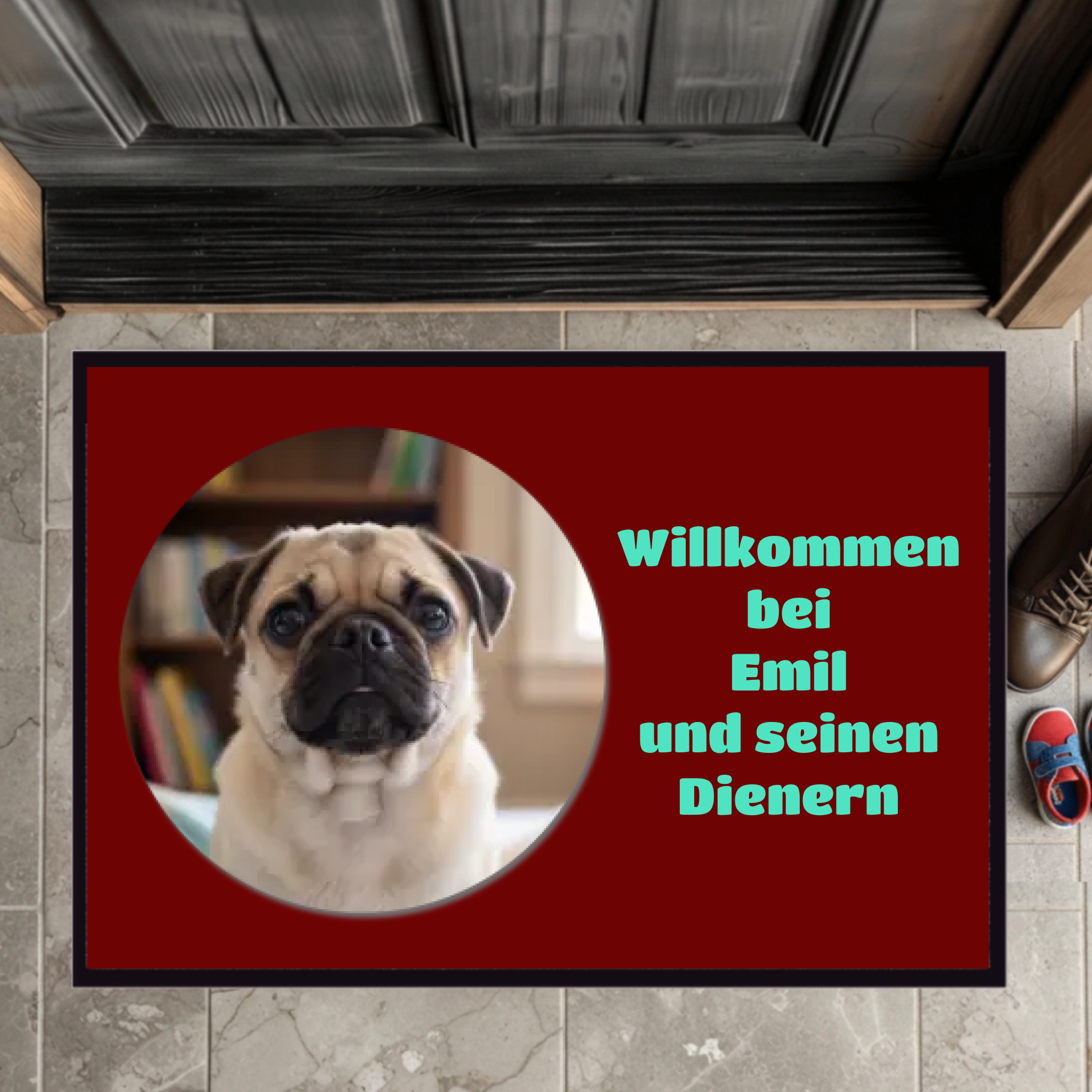 Hunde Fußmatte mit deinem Foto