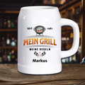 Mein Grill, Meine Regeln – personalisierter Bierkrug als Geschenk für Grillfans