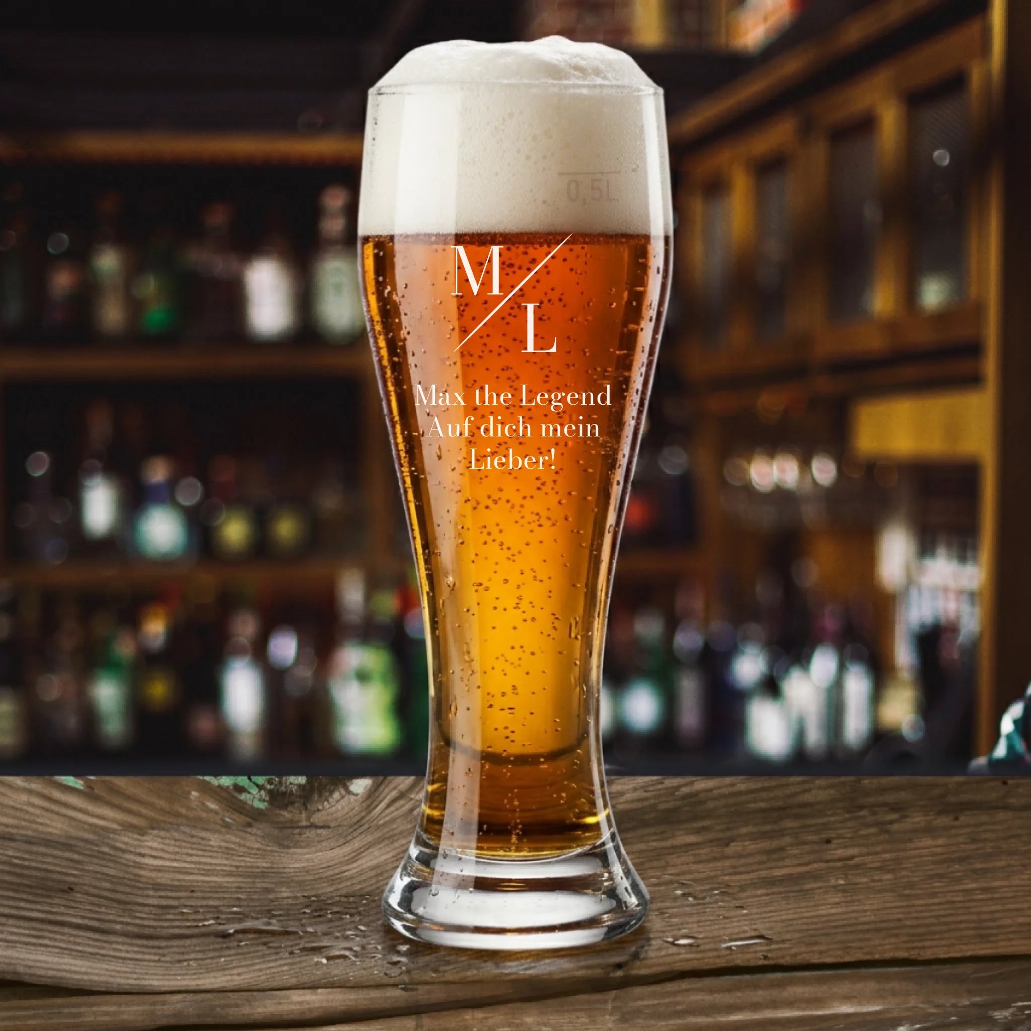 Weizenglas personalisiert