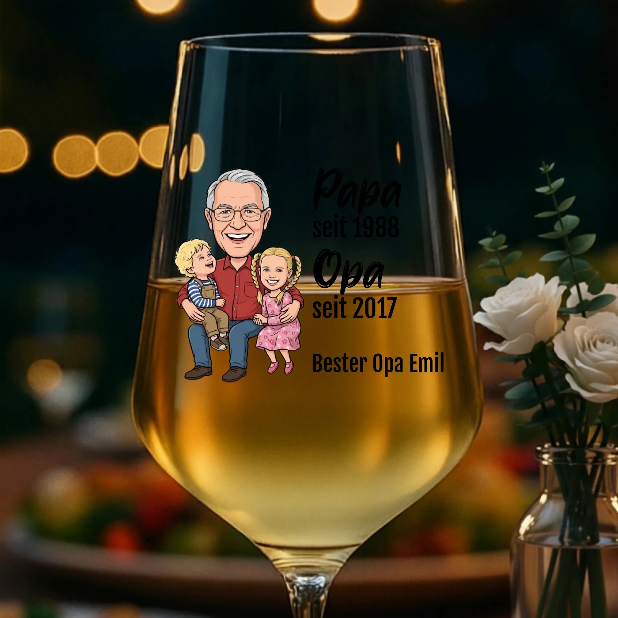 Weinglas personalisiert