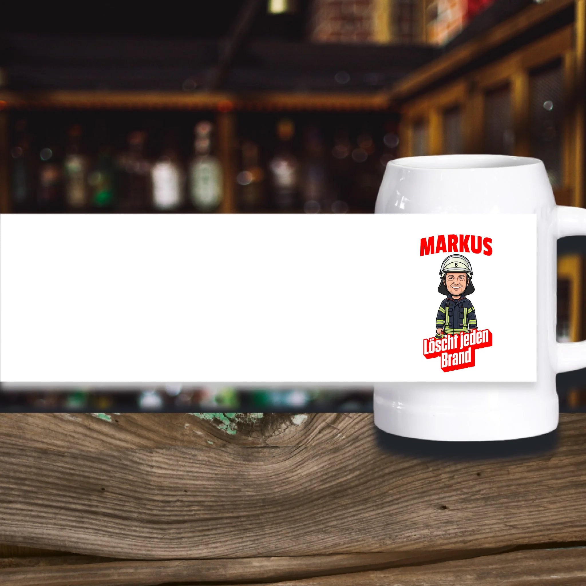 Personalisierter Bierkrug aus Stein