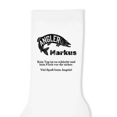 Personalisierte Socken weiß
