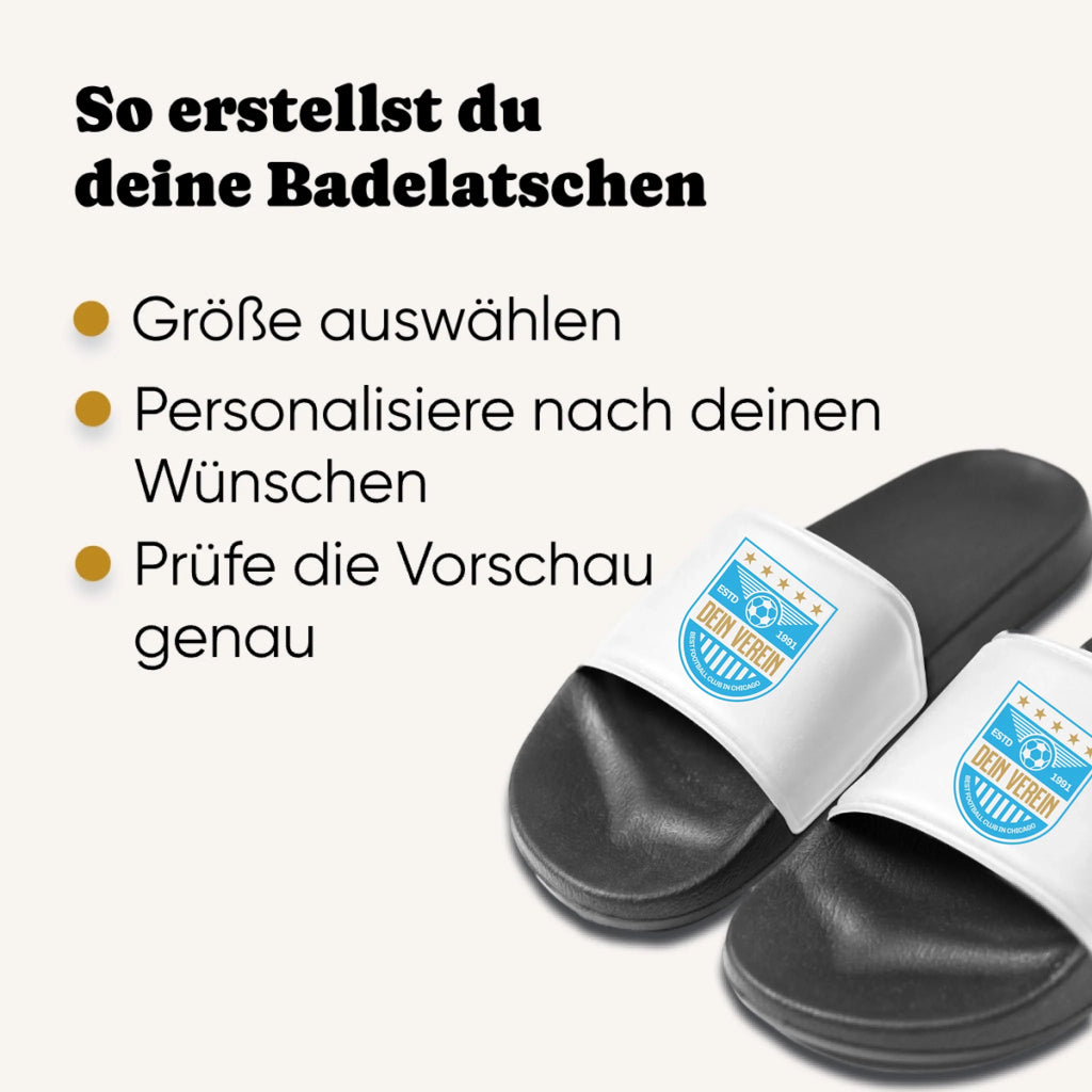 Personalisierte Badeschlappen