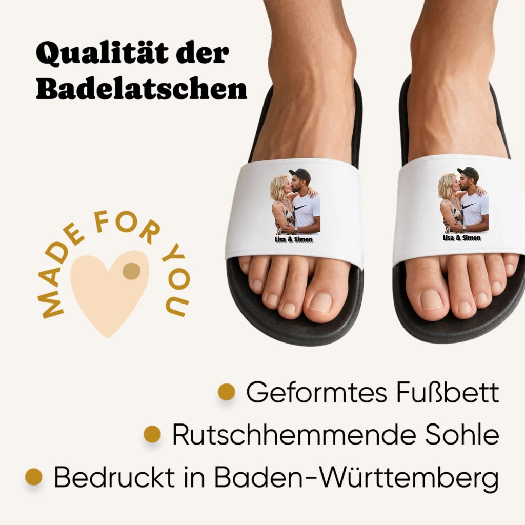 Personalisierte Badeschlappen