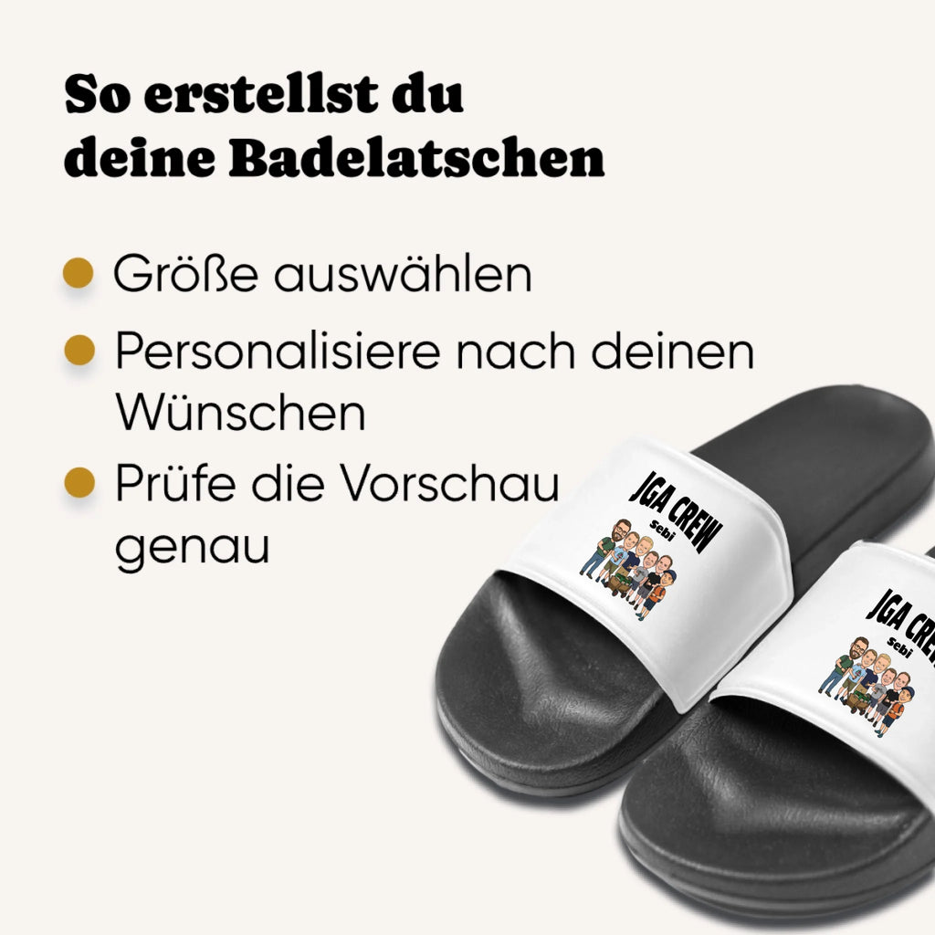 Personalisierte Badeschlappen