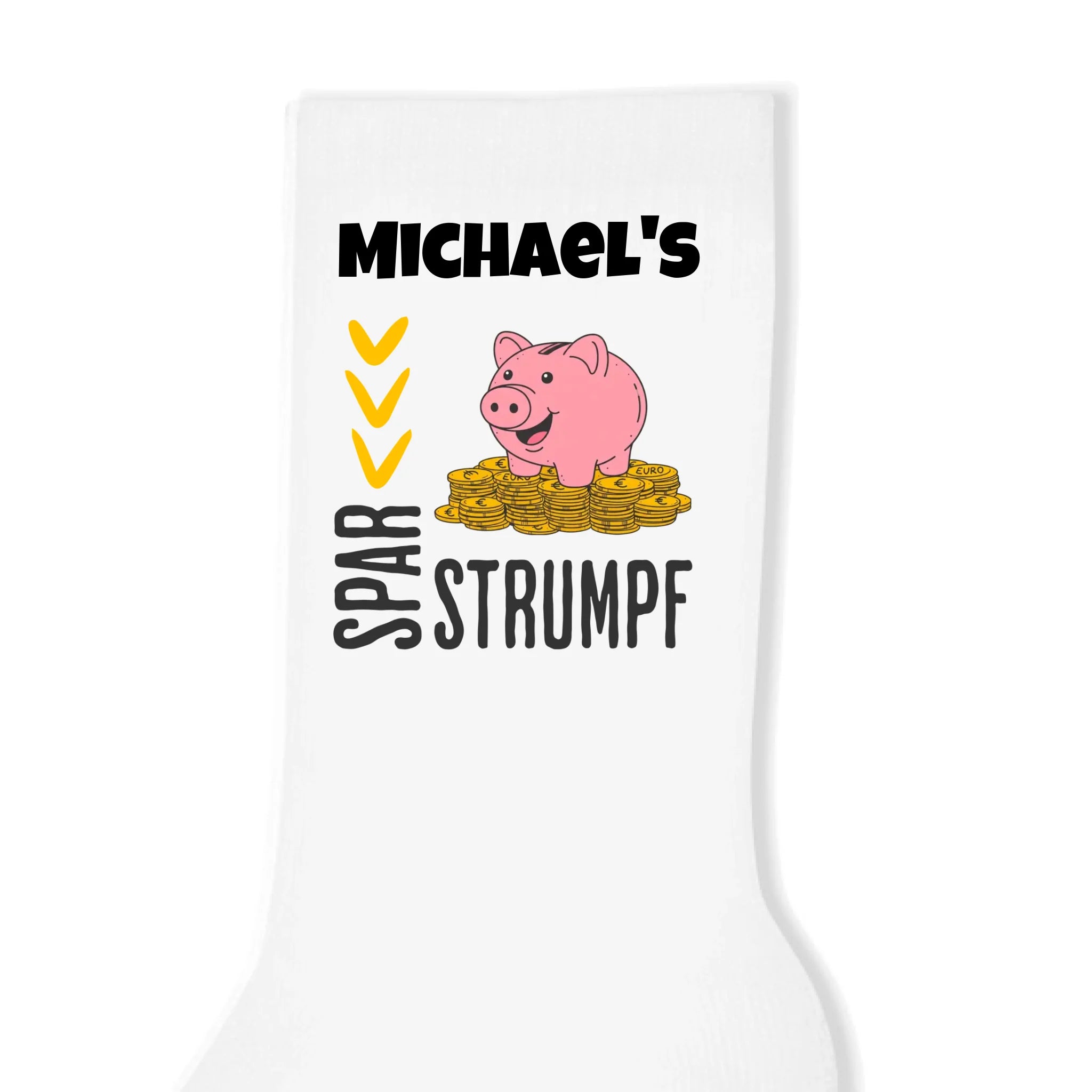 Personalisierte Socken weiß