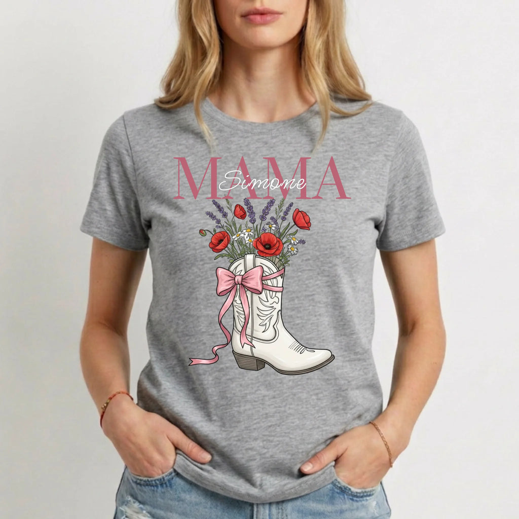 Personalisiertes T-Shirt Damen - grau