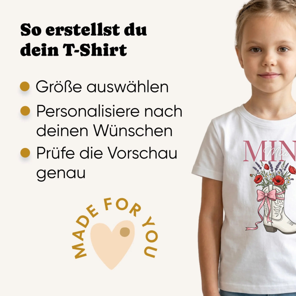 Personalisiertes T-Shirt Kids Grössentabelle