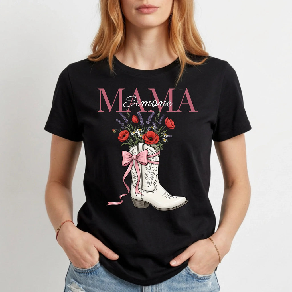 Personalisiertes T-Shirt Damen - schwarz