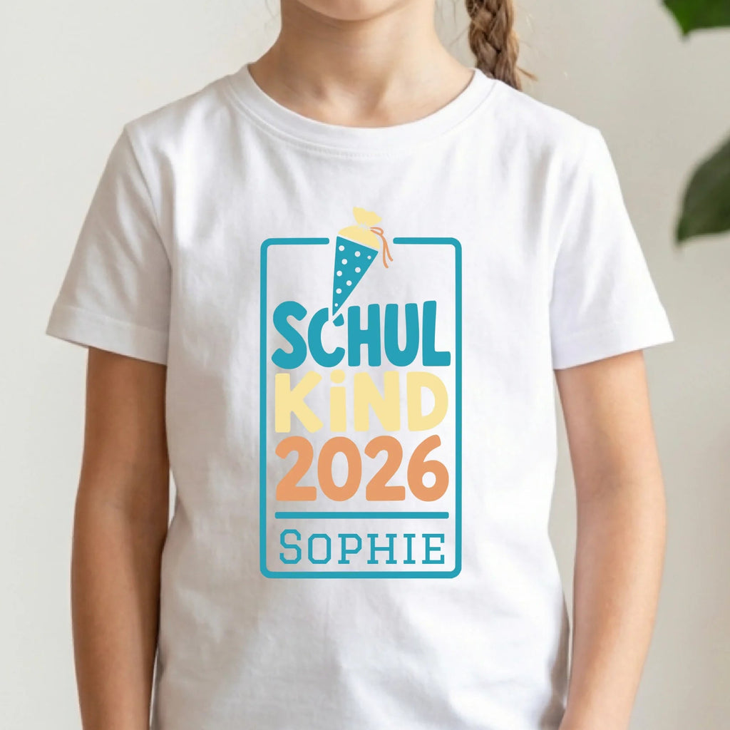 Personalisiertes T-Shirt Kinder - weiß
