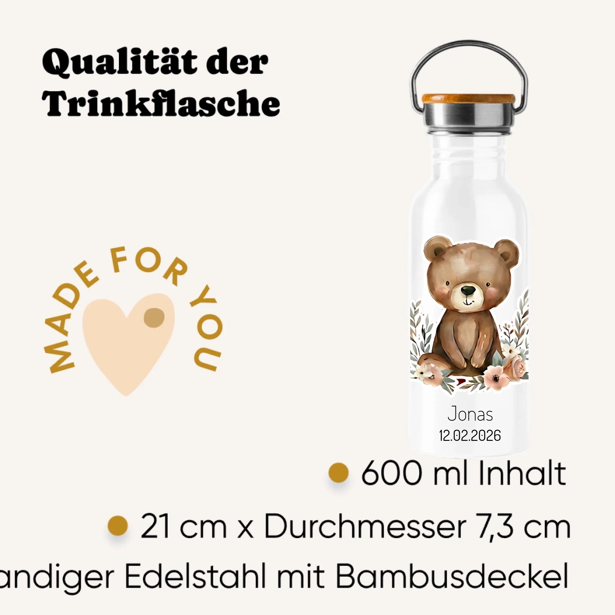 Personalisierte Trinkflasche