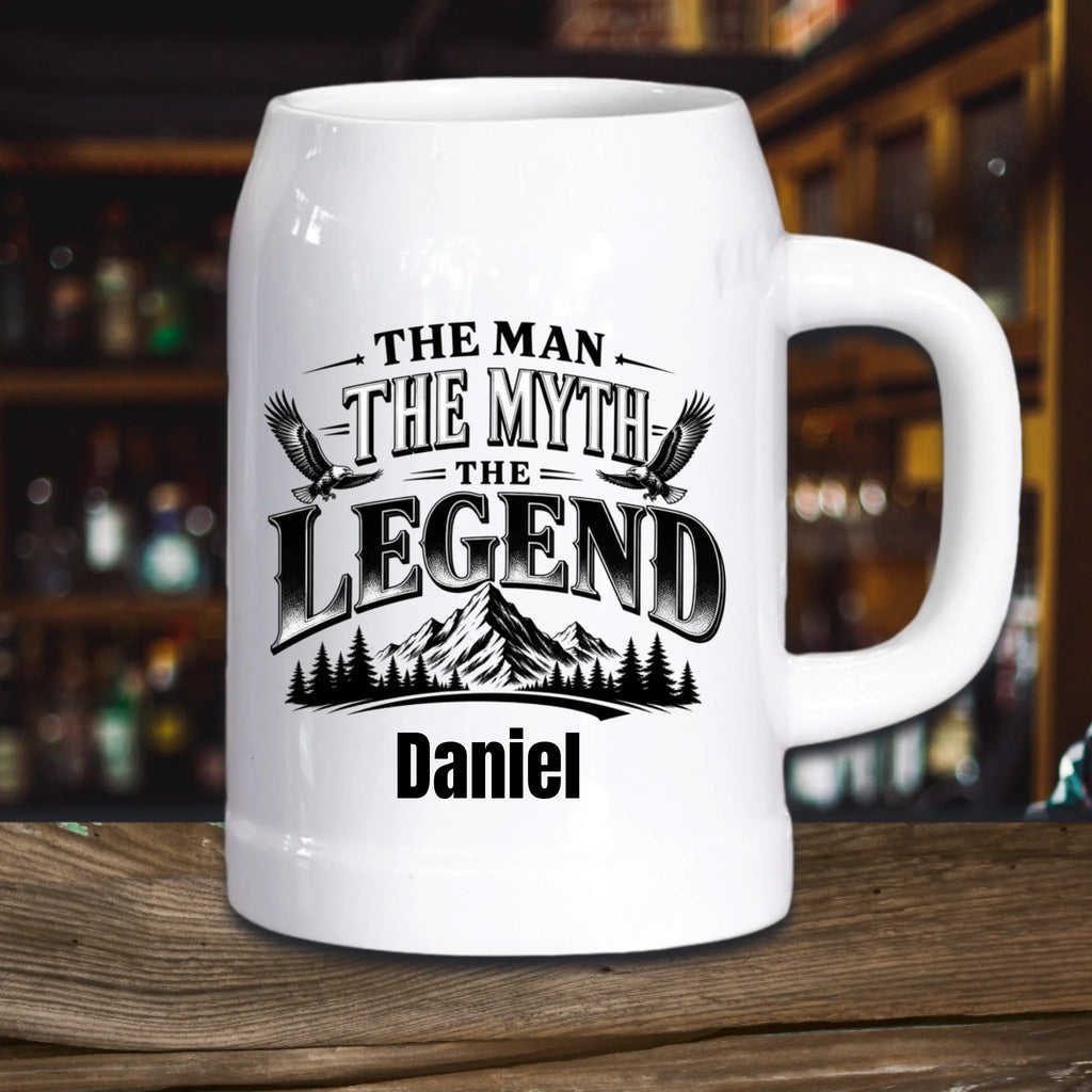 Bierkrug aus Stein personalisiert