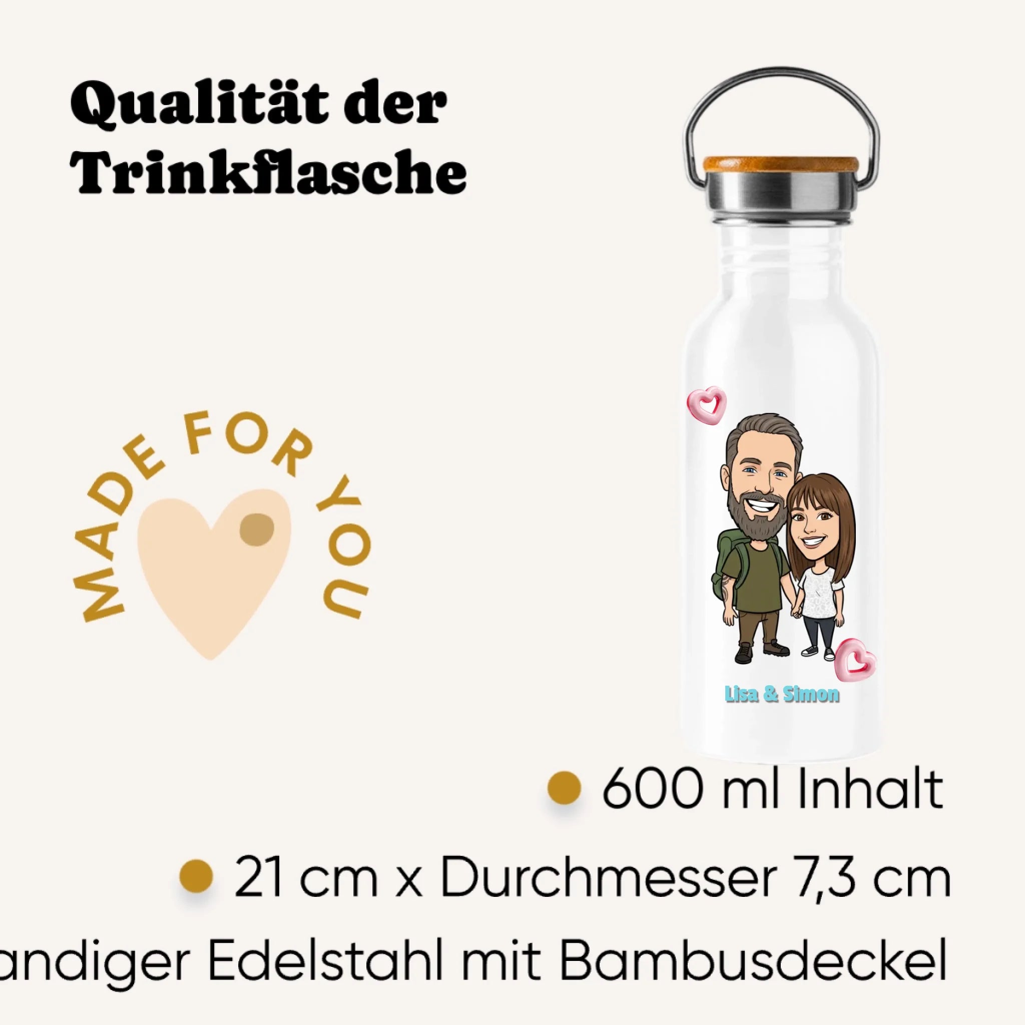 Personalisierte Trinkflasche