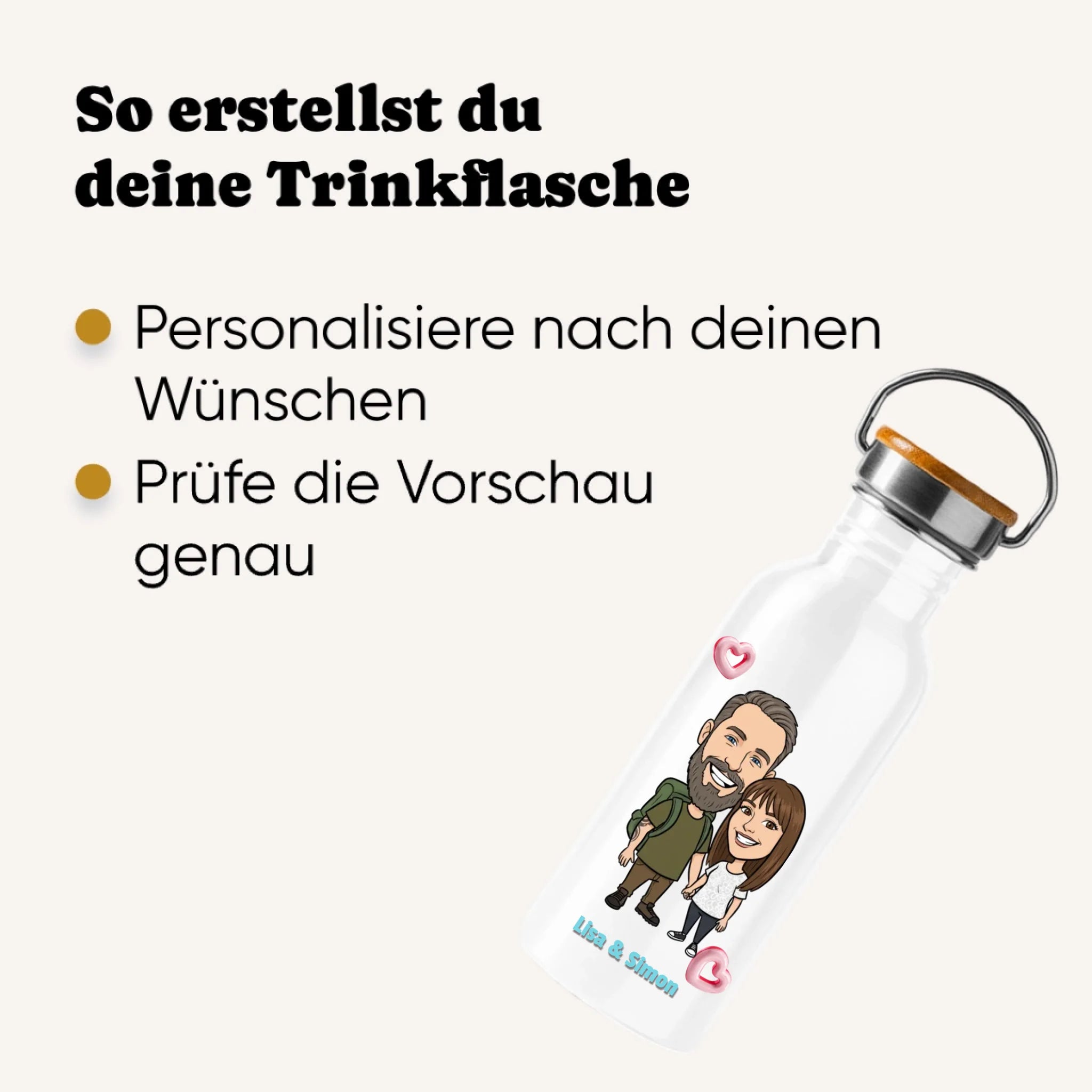 Personalisierte Trinkflasche