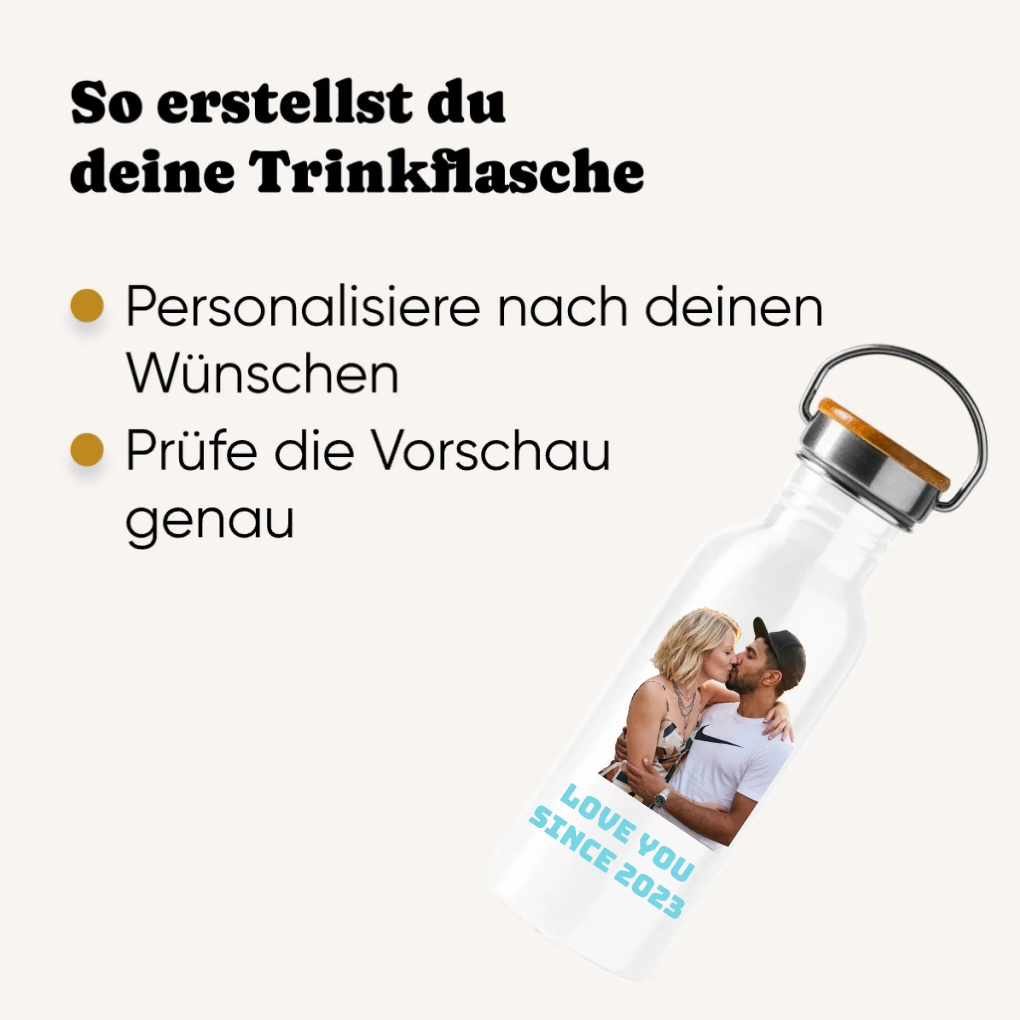 Personalisierte Trinkflasche