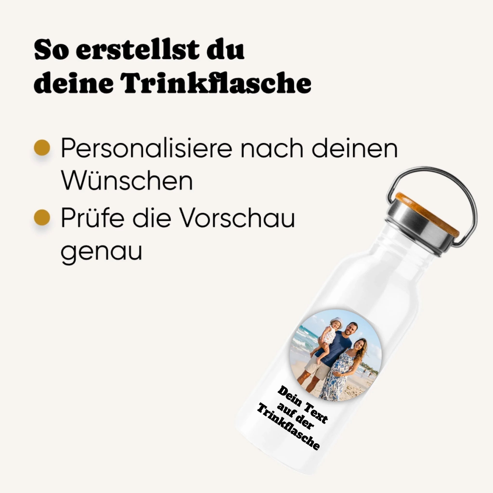 Personalisierte Trinkflasche