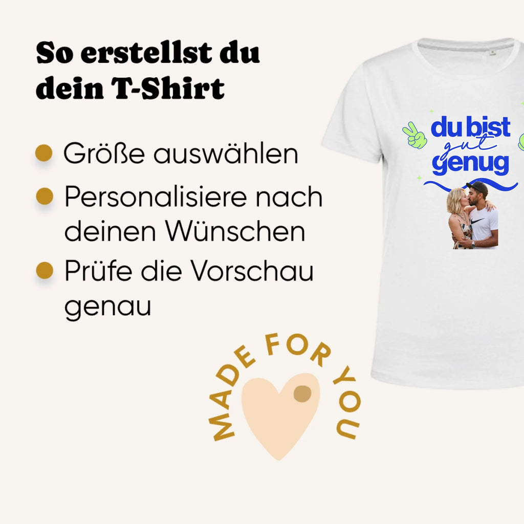 Personalisiertes T-Shirt Damen - weiss