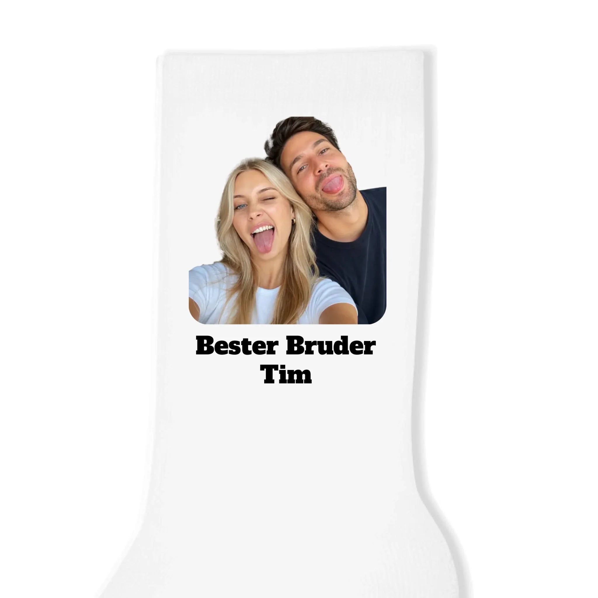 Personalisierte Socken weiß