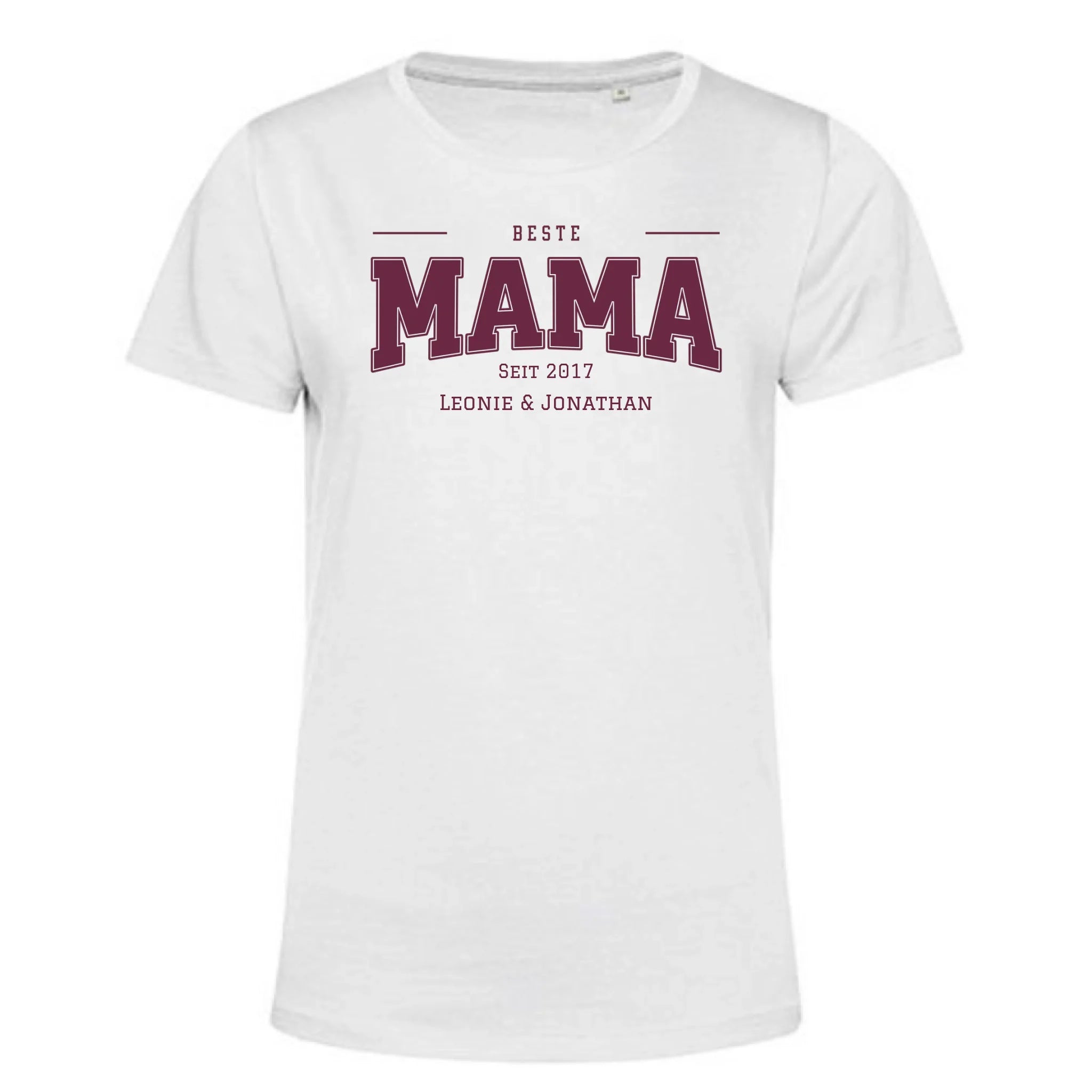Personalisiertes T-Shirt Damen - weiß