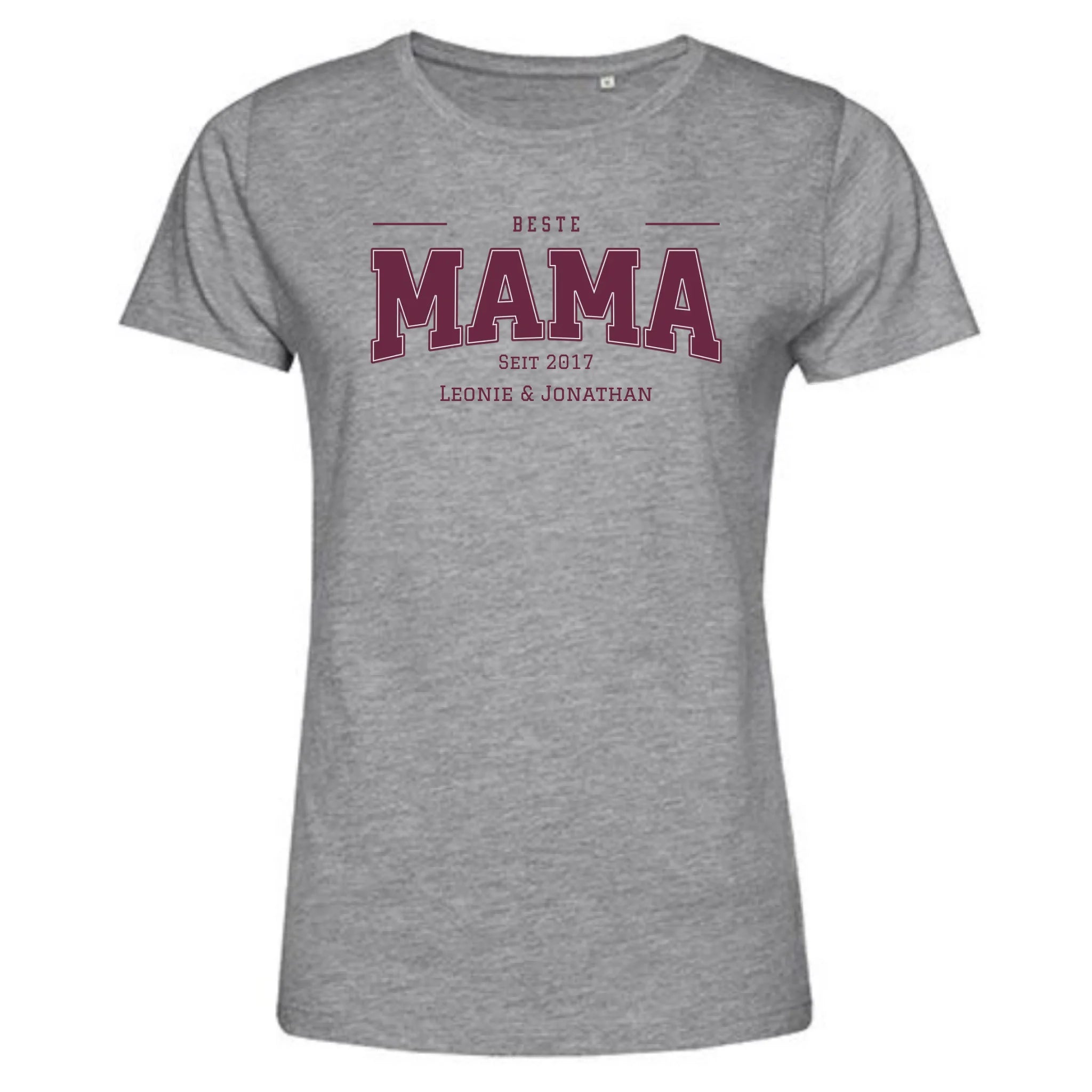 Personalisiertes T-Shirt Damen - grau