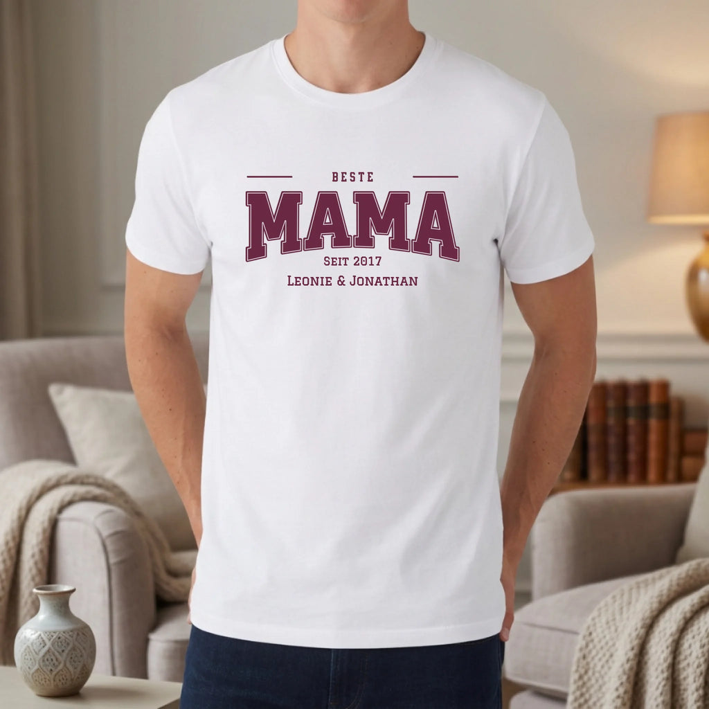 Personalisiertes T-shirt unisex - weiß