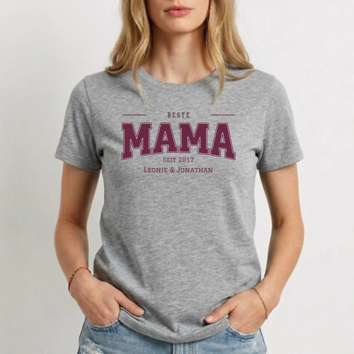 Personalisiertes T-Shirt Damen - grau