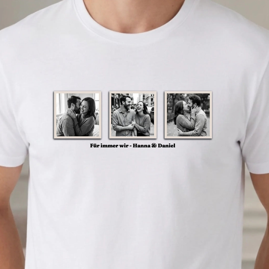 Personalisiertes Foto T-shirt unisex - weiss