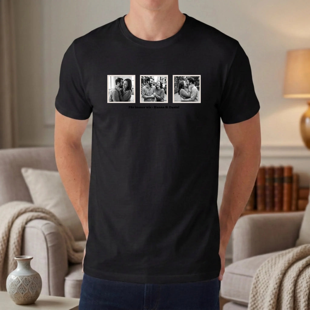 Personalisiertes T-shirt unisex - schwarz