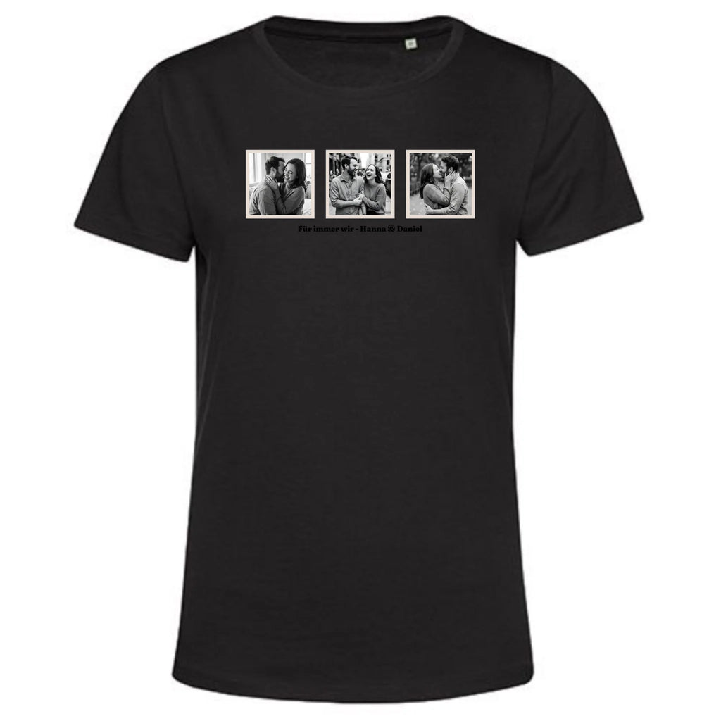 Personalisiertes T-Shirt Damen - schwarz