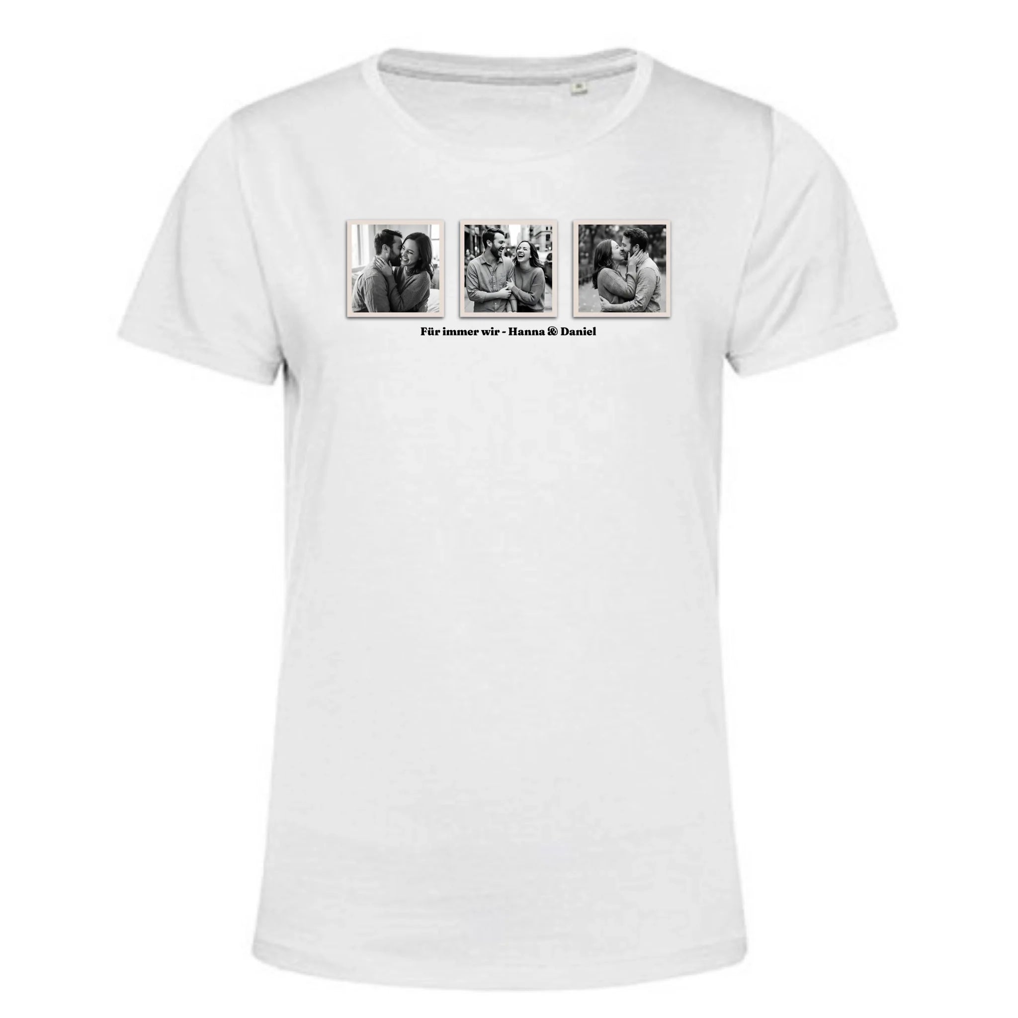Personalisiertes T-Shirt Damen - weiß