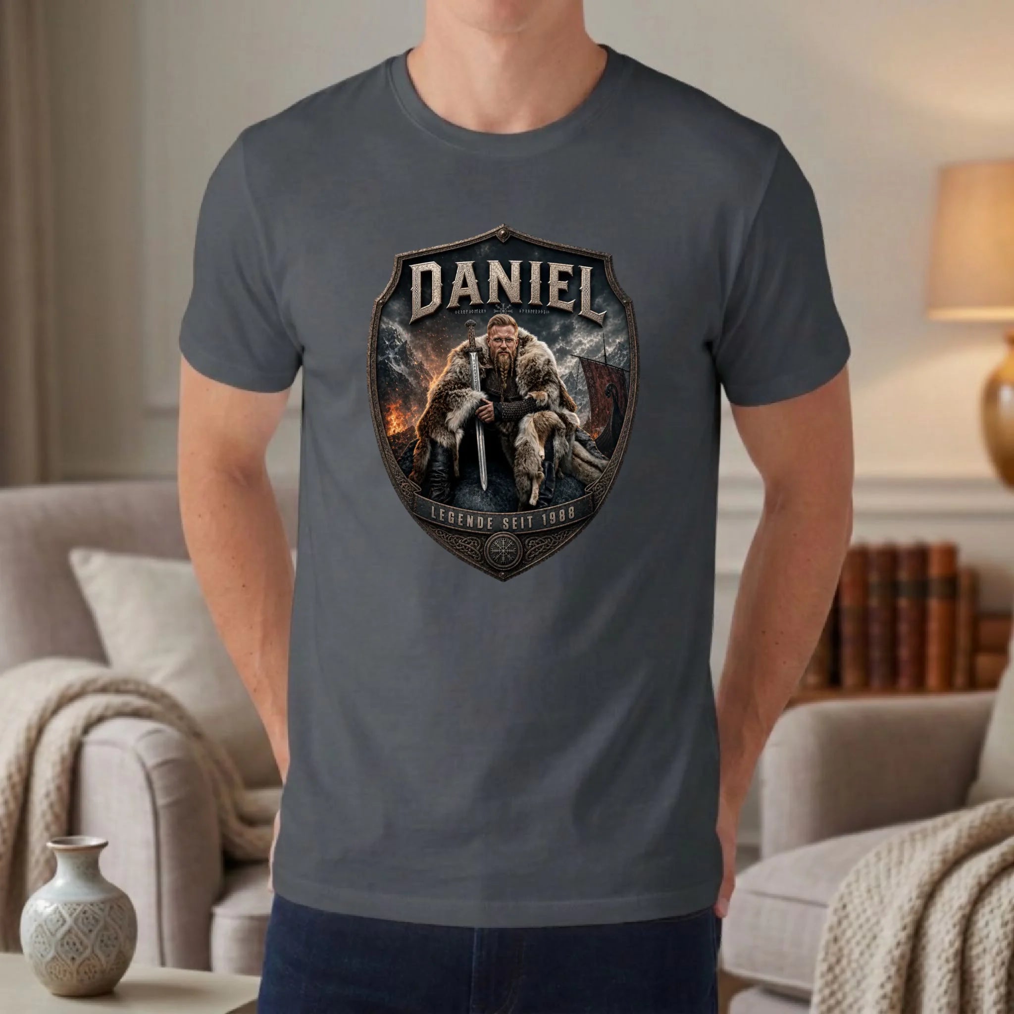 Personalisiertes T-shirt unisex - asphalt