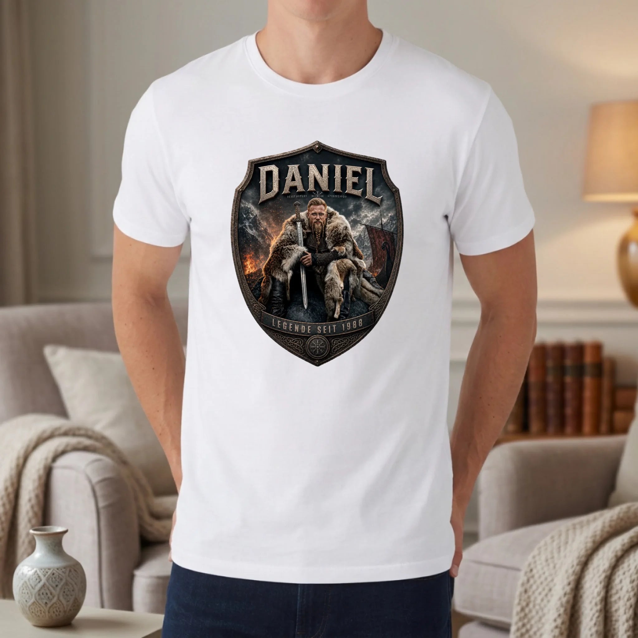 Personalisiertes T-shirt unisex - weiß