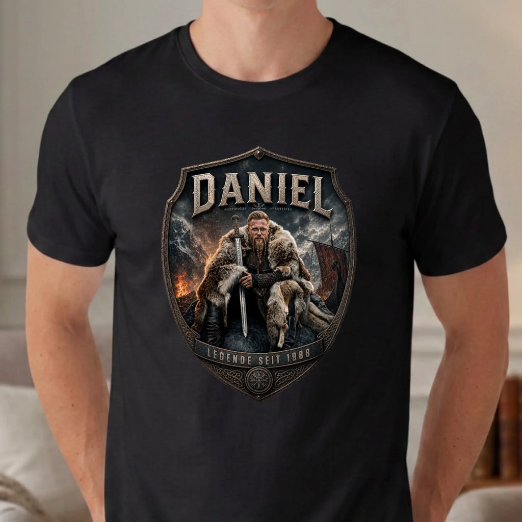 Personalisiertes T-shirt unisex - schwarz