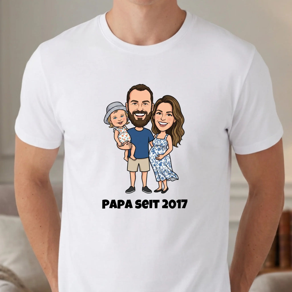 Personalisiertes T-shirt unisex - weiss
