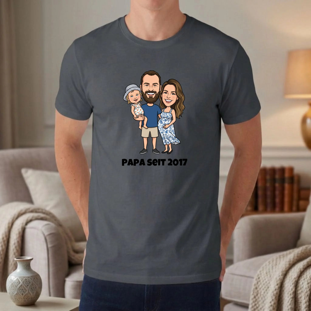 Personalisiertes T-shirt unisex - asphalt