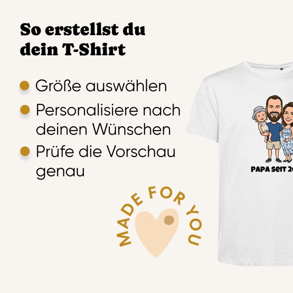 Personalisiertes T-shirt unisex - Erklärung