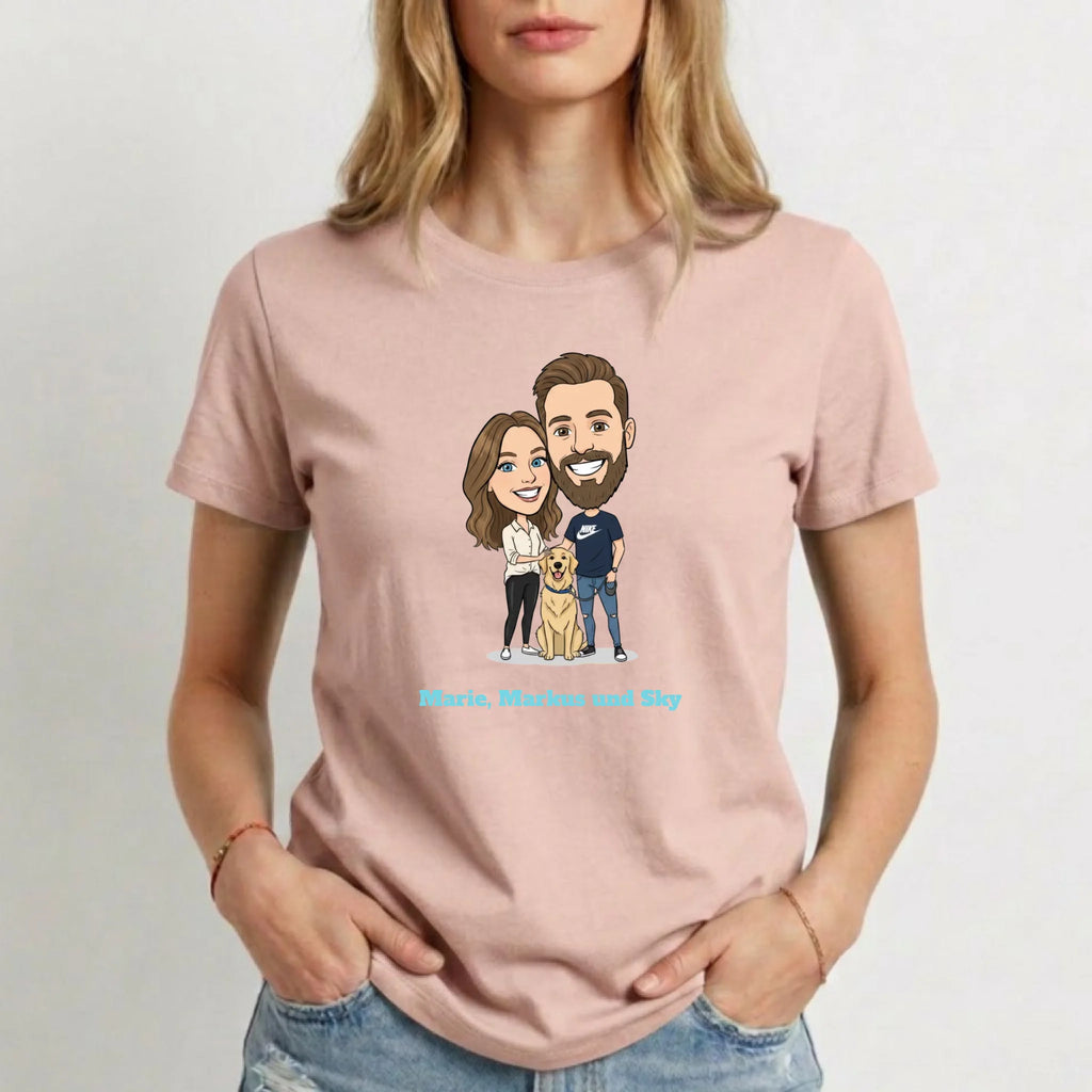 Personalisiertes T-Shirt Damen - rosa