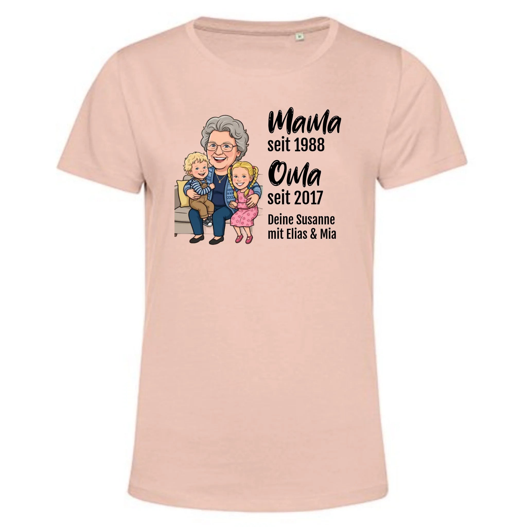 Personalisiertes T-Shirt Damen - rosa