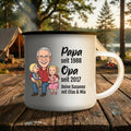 Personalisierte Emaille Tasse