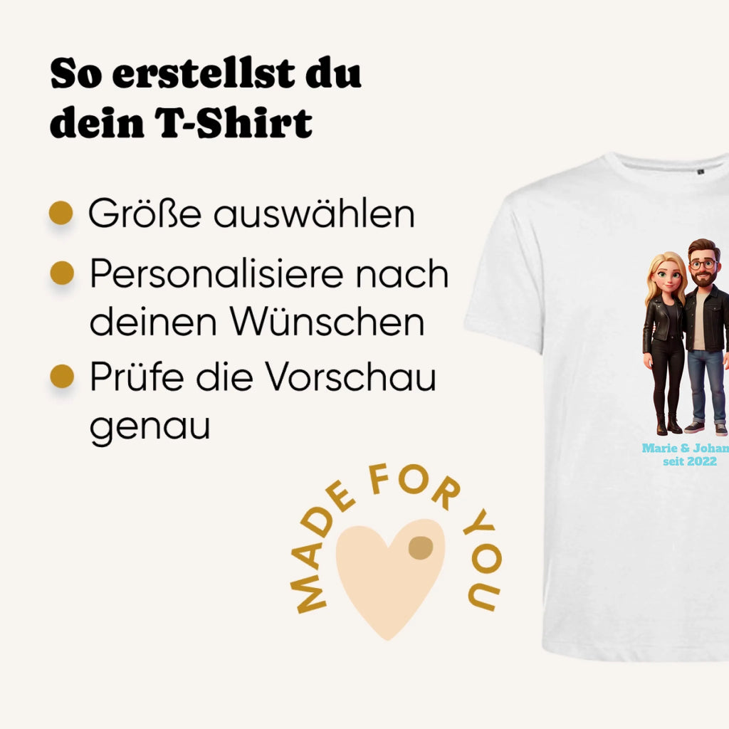 Personalisiertes T-shirt unisex - Erklärung