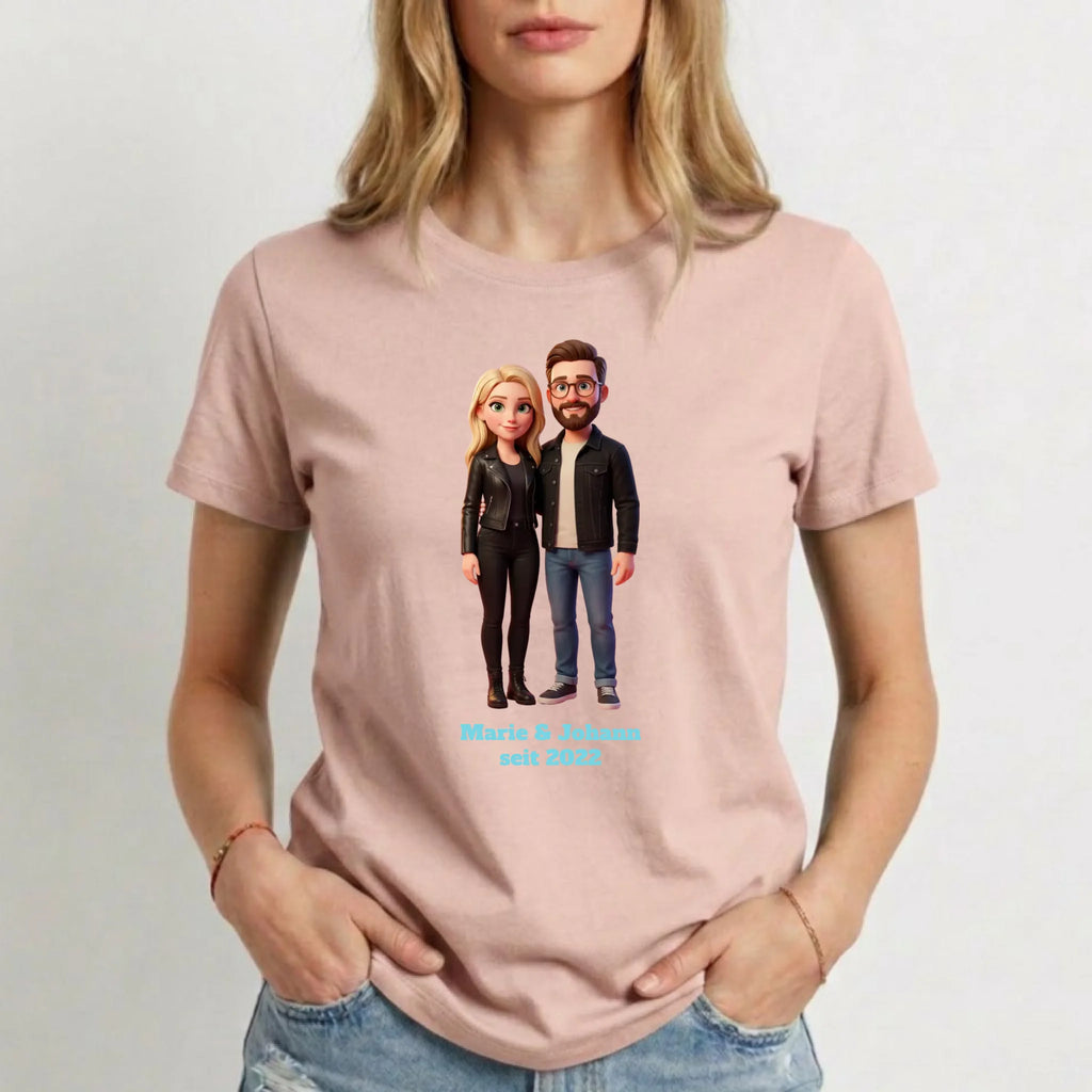 Personalisiertes T-Shirt Damen - rosa