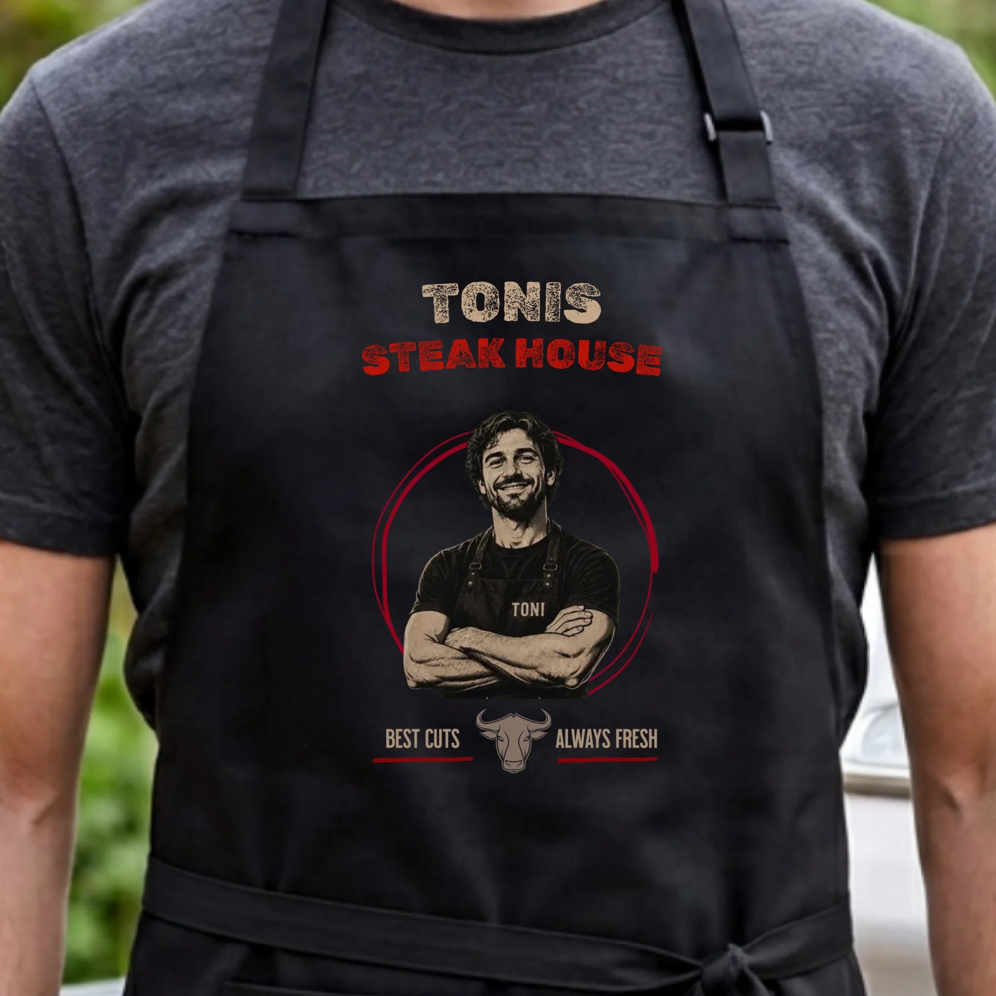 Personalisierte Schürze