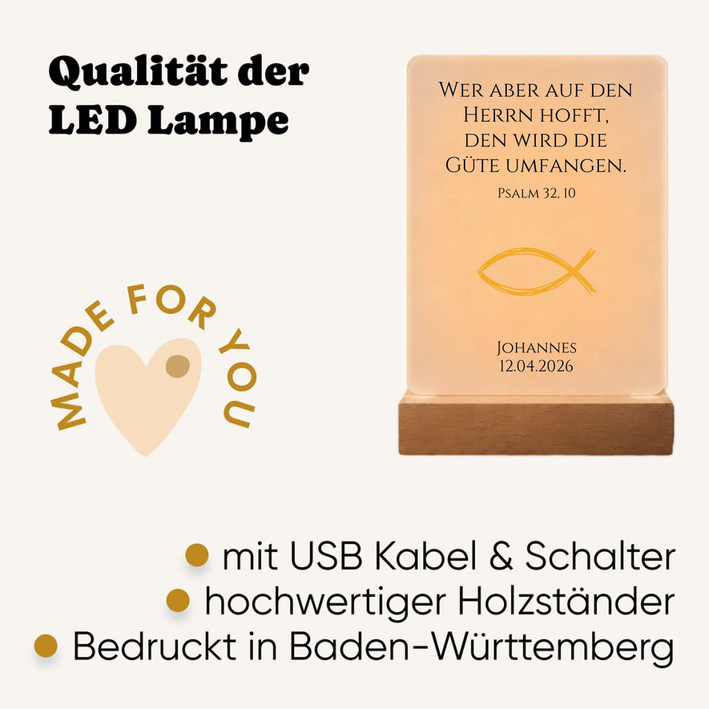 LED Lampe personalisiert