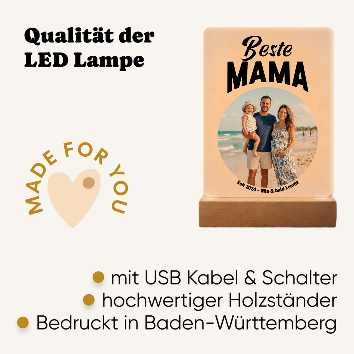 LED Lampe personalisiert