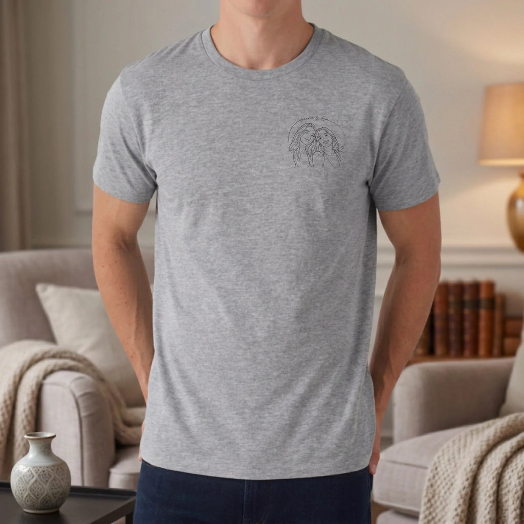 Personalisiertes T-shirt unisex - heather grey