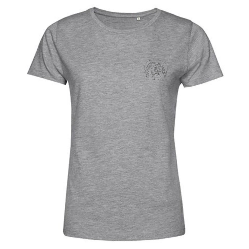 Personalisiertes T-Shirt Damen - grau