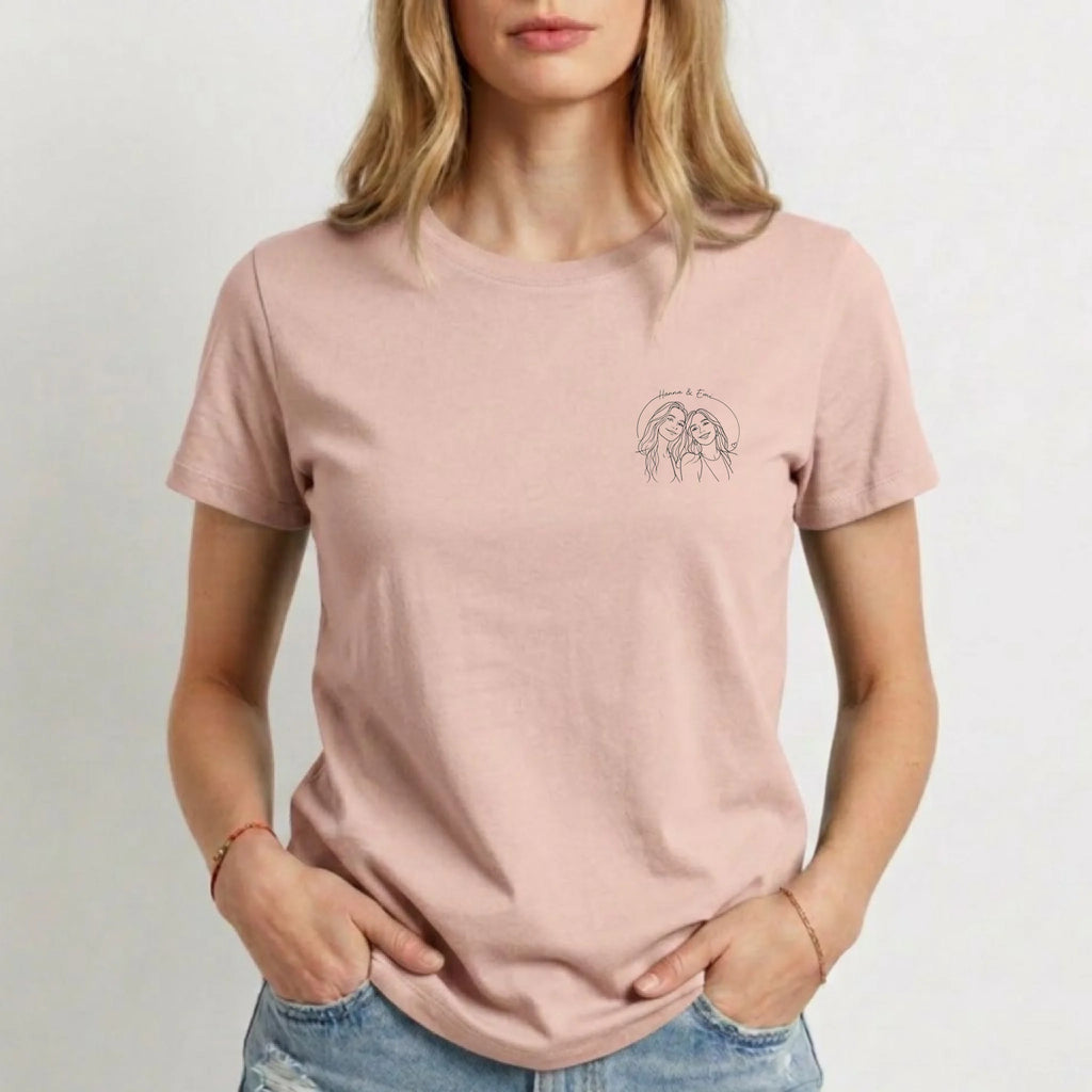 Personalisiertes T-Shirt Damen - rosa