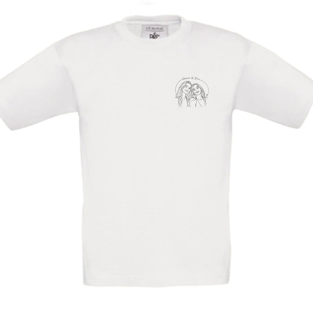 Personalisiertes T-Shirt Kinder - weiß