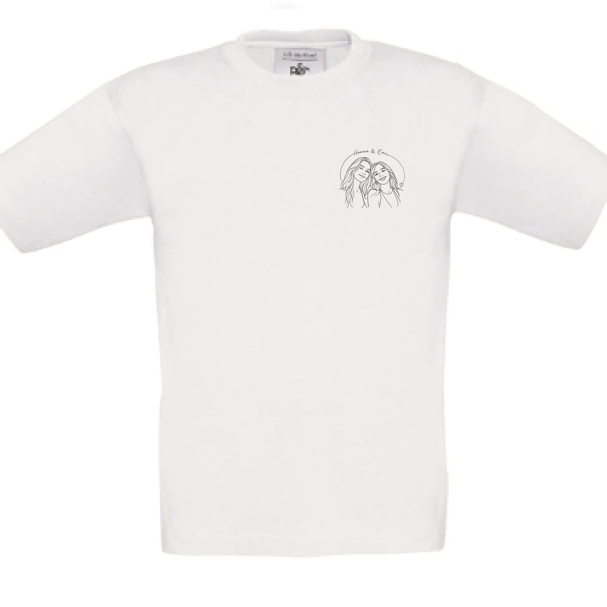 Personalisiertes T-Shirt Kinder - weiß