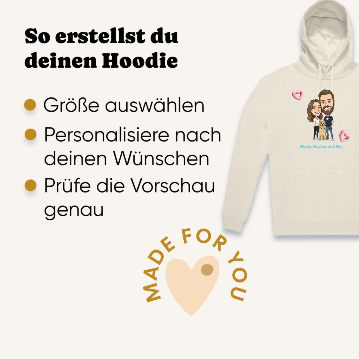 Personalisierter Hoodie